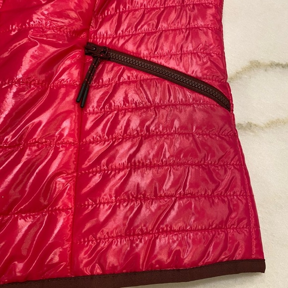 Talbots Vest Size XS Petite Pink Shiny Quilted Full Zip - Picture 5 of 13